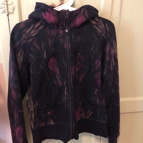 lululemon athletica Tops - Lululemon Scuba Hoodie - Midnight Iris Multi/Black